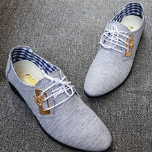 Fashion Lace-up Office Shoes Men's Pointed Leather Shoes Winter Male Business Shoes Canvas Men's Dress Shoes - 4DS-165MCS - 4D's T&D Inc