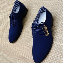 Fashion Lace-up Office Shoes Men's Pointed Leather Shoes Winter Male Business Shoes Canvas Men's Dress Shoes - 4DS-165MCS - 4D's T&D Inc