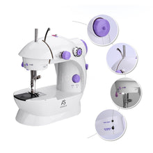 Mini Portable Heavy Duty Electric Sewing Machine 2 Speed Adjustable Home Household Desktop with Led Light - EU US UK Plug - Gif - 4DS-179PSM - 4D's T&D Inc