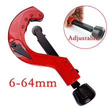 Tube Cutter Adjustable Heavy Duty Copper Brass Aluminium Thin-walled Steel Tube Pipe Cutter Slicer Plumbing Tools 6-64mm Range - 4DS-166HPC - 4D's T&D Inc