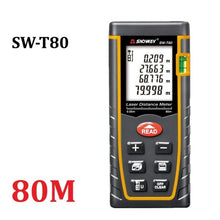 Laser Meter Distance 40M 60M 80M 100M Rangefinder Digital Laser Tape Range Finder Trena Ruler Build Measure Roulette Tool - 4D's T&D Inc