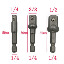 Socket Tool 3x 1/4" 3/8" 1/2" Impact Drill Socket Adapter Nut Driver Power Extension Bar Set (Size: 3PCS SET) - 4D's T&D Inc