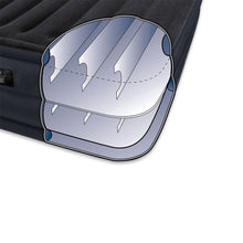 Intex Queen Raised Downy Inflatable Indoor Air Mattress Bed with Built-In Pump - 4DS-160ABM - 4D's T&D Inc