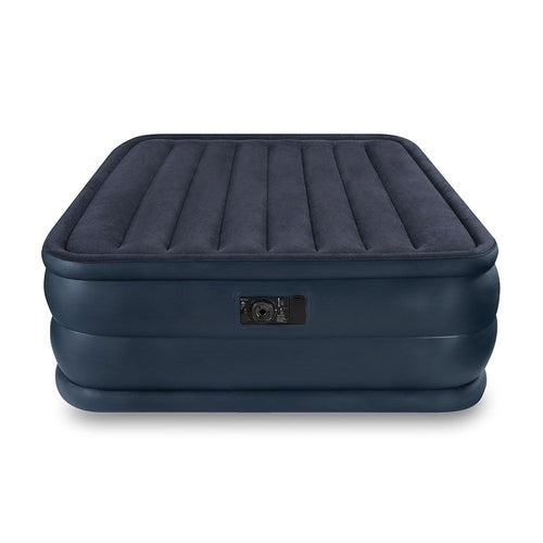 Intex Queen Raised Downy Inflatable Indoor Air Mattress Bed with Built-In Pump - 4DS-160ABM - 4D's T&D Inc
