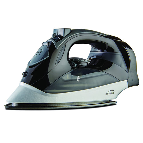 Brentwood Steam Iron With Retractable Cord - Black - 4D's T&D Inc