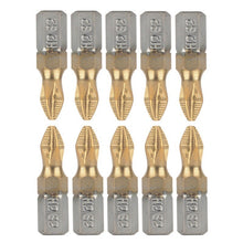 10pcs 1/4" Hex Shank PH2 Magnetic Titanium Coated Screwdriver Bit 25mm - 4D's T&D Inc