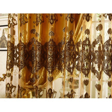 Fashion window Curtain Quality burnt-out fashion modern sheer curtains with blackout lining for windows - 4D's T&D Inc
