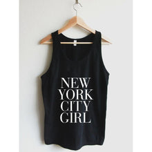 New York City Girl Tank Top Typography Unisex - 4D's T&D Inc