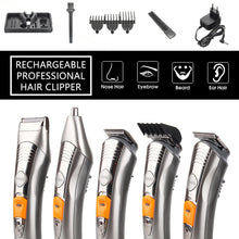 Rechargeable 7 in 1 Pro Barber Salon Hair Beard Cut Trimmer Clipper KEMEI KM-680A Cutter 110V-220V - 4D's T&D Inc
