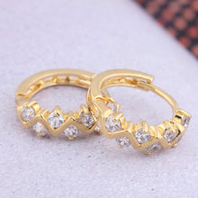 Earrings 1 Pair Girls Women Rhinestone Earrings Ear Hook Stud Jewelry - 4D's T&D Inc