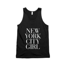 New York City Girl Tank Top Typography Unisex - 4D's T&D Inc
