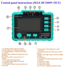 Digital Insulation Resistance Tester Megger Tool MegOhm Meter Mega-meter  250V/500V/1000V/2500V - 4D's T&D Inc