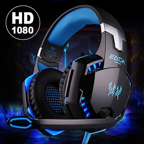 Gaming Headset Latest Version With Noise Cancelling Over Ear Game Gaming Headphone Headset Earphone Headband with Mic Stereo Ba - 4D's T&D Inc