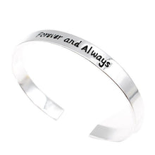 Forever and Always I Love you Mom Women Bracelets Jewelry Love Heart Bangle Gift. - 4D's T&D Inc