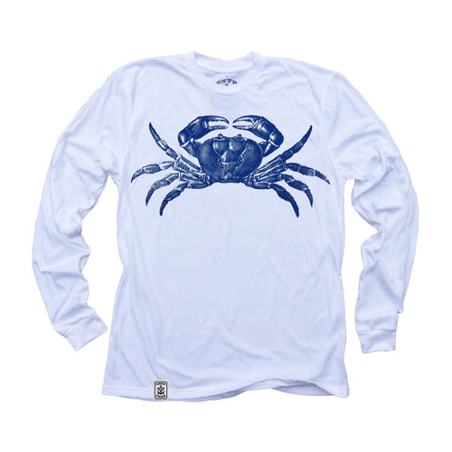 Maryland Blue Crab Organic Fine Jersey Long Sleeve T-Shirt - 4D's T&D Inc