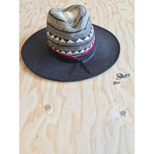 Women Fashion Hat Accordion Black Brim Panama Headwear - 4D's T&D Inc