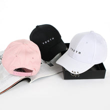 Unisexe Lettre Imprimé Solide Caps Hommes Femmes Anneau Hip Hop Casquette de baseball Coton Snapback Chapeau - 4D's T&D Inc