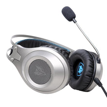 Headphones NUBWO N2 Stereo Gaming Headset Gamer Casque with Microphone for Computer (Black Silver USB/3.5mm Port) Game - 4D's T&D Inc