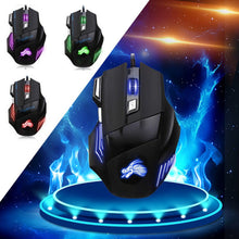 USB Wired Gaming Mouse Max 5500 DPI 7 Button LED Optical  Ergonomic computer mouse For Pro Gamer SHANSHAN Game - 4D's T&D Inc