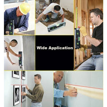 Practical Multi-funtion High Density Laser Levelling Instrument with Steel Ruller Cross Straight Line Laser Level Aligner (Color - 4D's T&D Inc