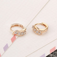 One Pair Girls Women Rhinestone Earrings Ear Hook Stud Jewelry 1 - 4D's T&D Inc