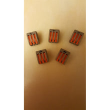 2 Pack Deal Reusable Spring Lever Terminal Block Connector 2/ 3/ 5 Way - 5 pcs/set Electric Cable Connector Wire - 4D's T&D Inc