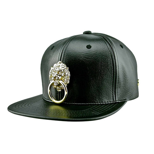 Faux Leather Snapback Hat - 4D's T&D Inc