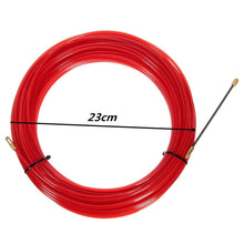 Nylon Fish Draw Tape Electrical 10M to 30M Cable Running Rod Duct Rodder Puller Pulling Electricians Wheel Red - 4D's T&D Inc