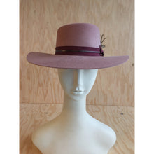 El Rosal Wide Brim Pork Pie Hat - Pink - 4D's T&D Inc