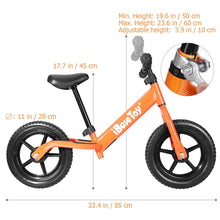 IBASE TOY No-Pedal Balance Bike for Kids Sport Walking Bicycle With Adjustable Handlebar - 4D's T&D Inc