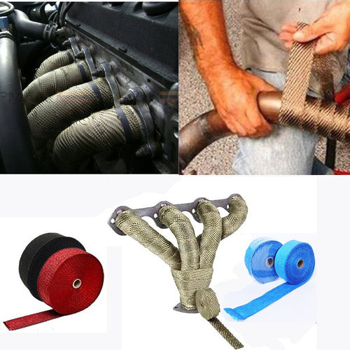 Auto Manifold Heat Exhaust Thermal Wrap Tape Pivot Turbo & Stainless Ties 5 meter For Vw Golf Gti Mk3 Vr6 2.8 V6 - 4D's T&D Inc