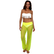 Women's Crochet Pants with Waist Band Swimwear Beach Cover Up Made in USA - 4D's T&D Inc