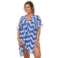 Plus Size Women's Front Tie Beach Dress Cove Up Ladies Beachwear Made in USA - 4D's T&D Inc