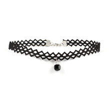 Choker Necklace Set 8 Pieces Stretch Velvet Classic Gothic Tattoo Lace Choker - 4D's T&D Inc