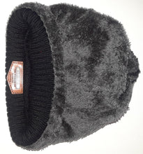 One Pair Set or One Piece Knitted Winter Skull Cap Hat Naisidier Men's Winter Beanie Hat Warm Neck Scar Cover For Men Women, Black  And Grey Apparel - 4D's T&D Inc