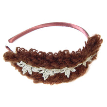 Ladies fashion head band w/yarn and crochet head wear hair braid - 4D's T&D Inc