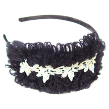 Ladies fashion head band w/yarn and crochet head wear hair braid - 4D's T&D Inc