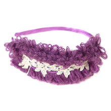 Ladies fashion head band w/yarn and crochet head wear hair braid - 4D's T&D Inc