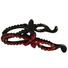 Ladies fashion stone flower hair clip for a quick stylish hair-do - 4D's T&D Inc