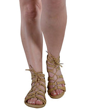 Tie Up Pattern Flat Gladiators - 4D's T&D Inc