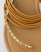 Braided Pattern Side Toe Strap Flat Sandals - 4D's T&D Inc