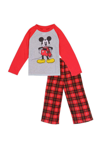 Boys mickey mouse 4-10 fleece pajama set - 4D's T&D Inc
