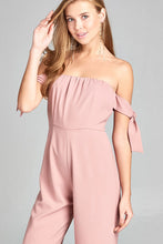 Ladies fashion tube line w/self bow tie sleeve woven jumpsuit - 4D's T&D Inc