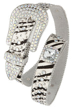 Animal print rhinestone belt - 4D's T&D Inc