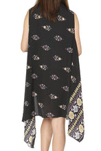 Mandala floral print cover up vest - 4D's T&D Inc