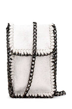 Chain accent metallic cellphone holder cross body bag - 4D's T&D Inc