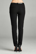 Ladies fashion classic woven pants w/ belt - 4D's T&D Inc