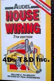 Book - House wiring. Item # 4DS-AHW7.   Price $19.99 - 4D's T&D Inc