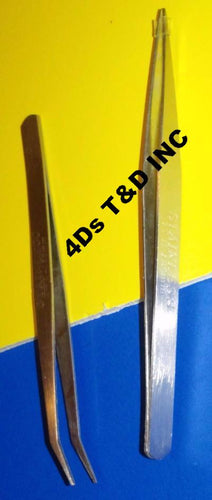 Tweezers - Stainless Steal Tool beauty aid kit hair saloon accessories craft shop Item # 4DS-TW63. - 4D's T&D Inc