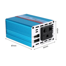 DC 12V To AC 110V 150W Power Converter Modified String Wave Car Voltage Inverter with 3.1A Dual USB Car Charger 4D's T&D Inc - 4D's T&D Inc
